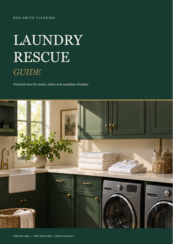 Actual cover of Bob Smith Laundry Rescue digital guide